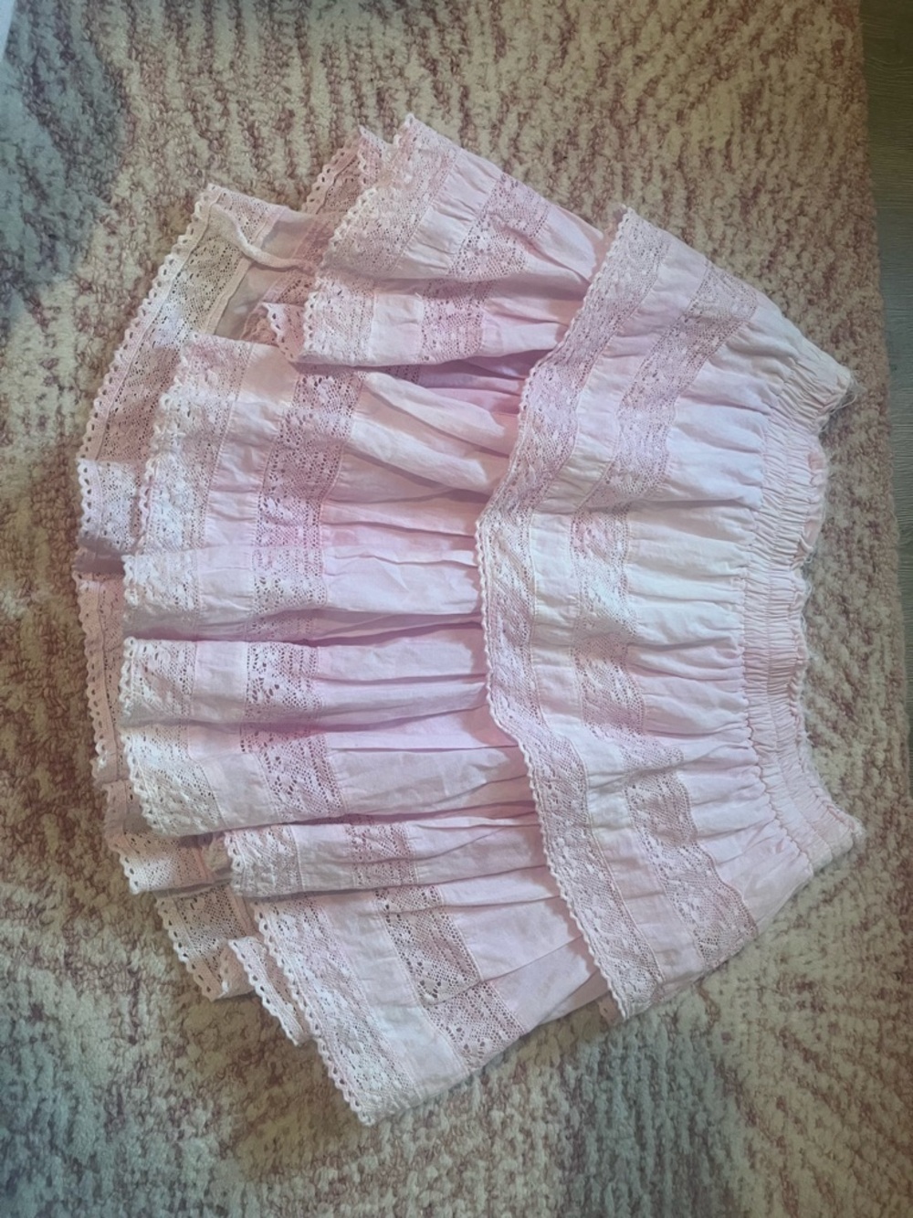 LoveShackFancy Pink Skirt